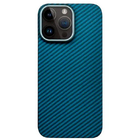 кевларовая накладка kzdoo keivlar для apple iphone 15 pro синяя