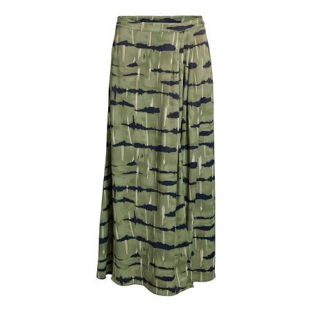 юбка длинная атласная 34 (fr) - 40 (rus) зеленый