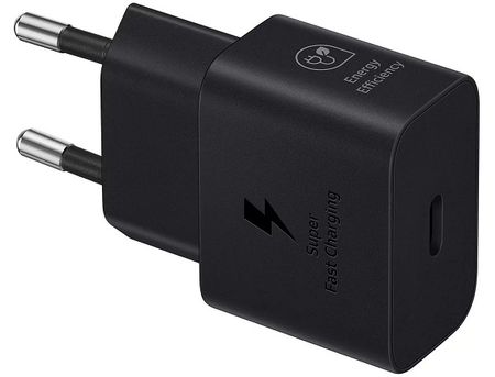 сетевое зарядное устройство + кабель type-c/type-c samsung (ep-t2510xbegru) usb-c 25w черное eac
