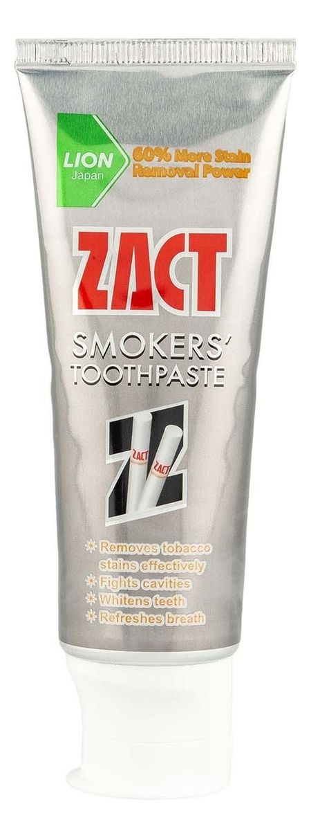 зубная паста для курящих zact smokers' 100г