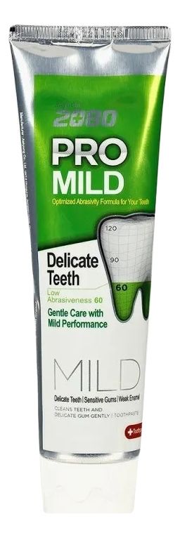 зубная паста мягкая защита dental clinic 2080 pro mild delicate teeth 125г