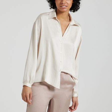 блузка короткая с длинными рукавами widland xs/s белый