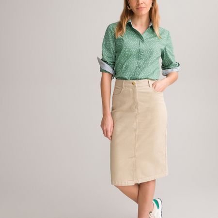 блузка с цветочным принтом и длинными рукавами 46 (fr) - 52 (rus) зеленый