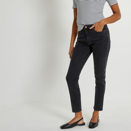 джинсы узкие с высокой посадкой 34 (fr) - 40 (rus) черный