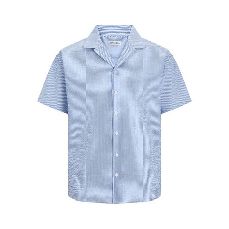 рубашка из тонкой полосатой ткани xs синий