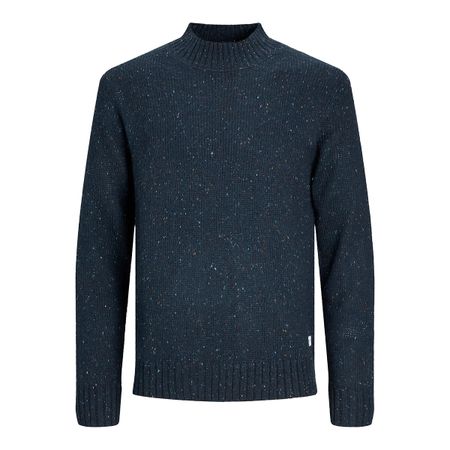пуловер с воротником-стойкой jjnolan xxl синий