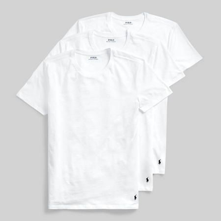 комплект из 3 футболок с круглым вырезом s белый