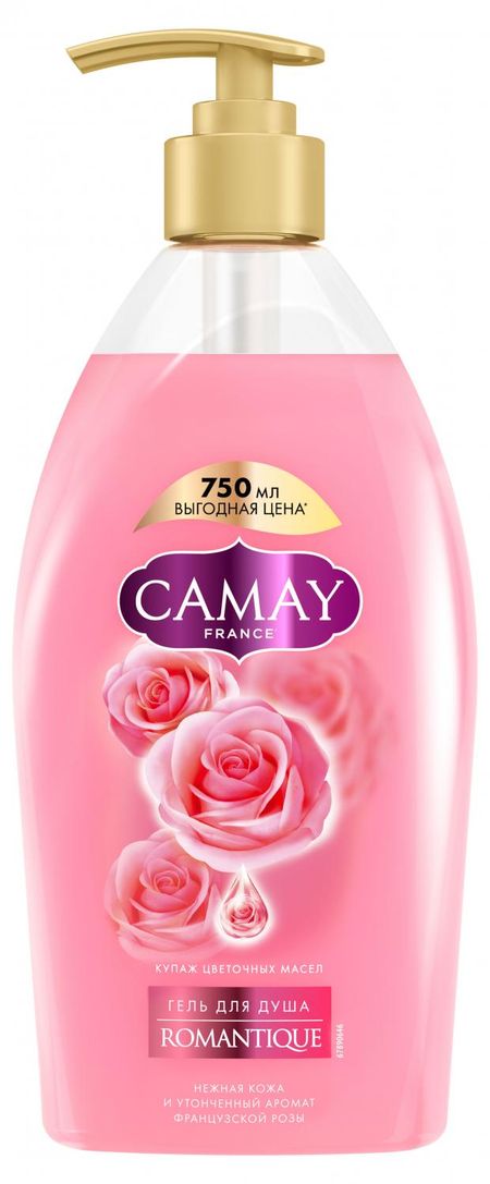 гель для душа camay romantique французская роза