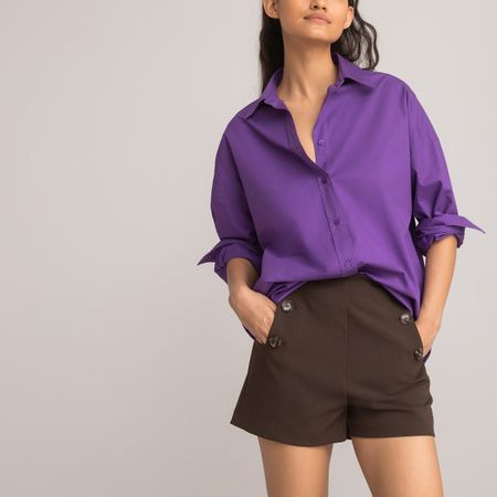 блузка широкая signature длинные рукава 34 (fr) - 40 (rus) фиолетовый