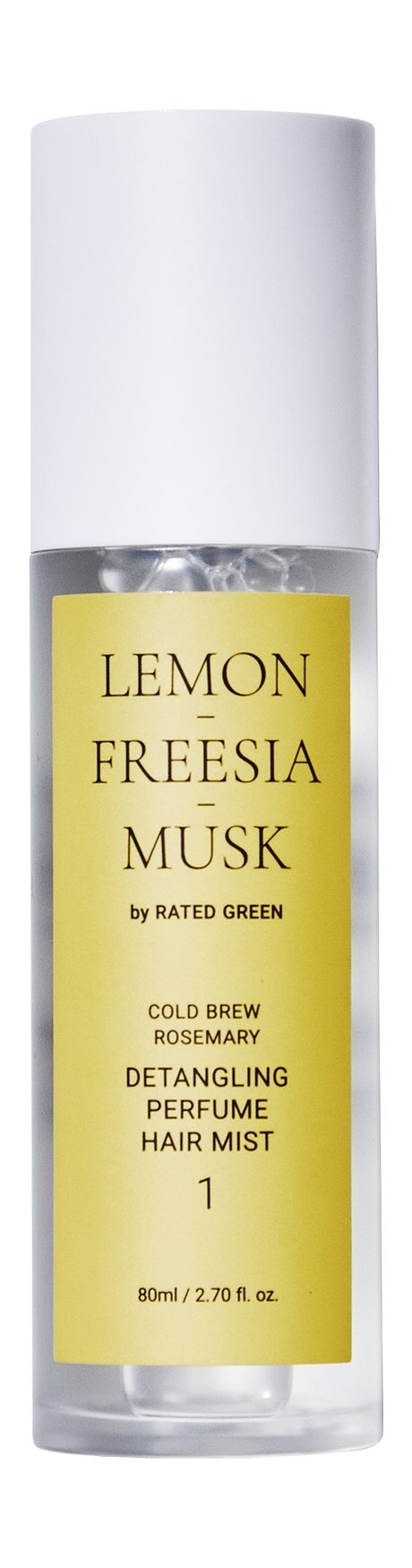 rated green detangling perfume hair mist 1 - lemon-freesia-musk
