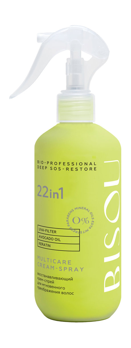 bisou bio-professional deep sos-restore multicare cream-spray 22 in 1