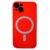 Силиконовая накладка Fashion case Magnetic для iPhone 13 Pro Max (SC) красная