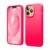 Силиконовая накладка для iPhone 14 Pro (SC) ярко-розовая Partner